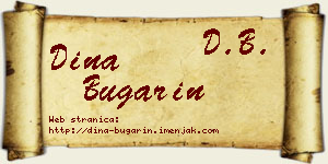 Dina Bugarin vizit kartica